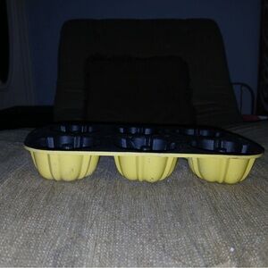 Yellow and Black Bundt  Muffin Tray